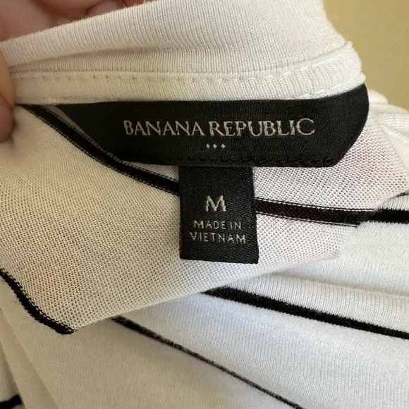 Banana Republic Cap Sleeve Striped Dress- Medium - Picture 9 of 10